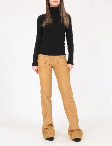 Pantaloni Zara, maro