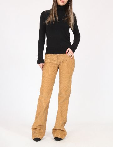 Pantaloni Zara, maro