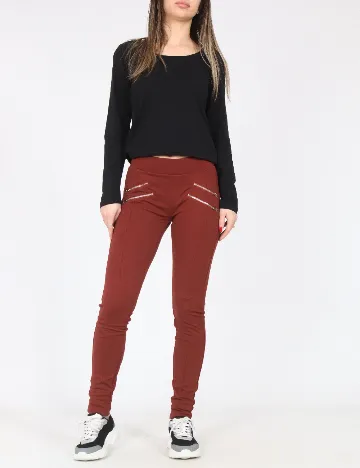 Pantaloni Bershka, caramiziu