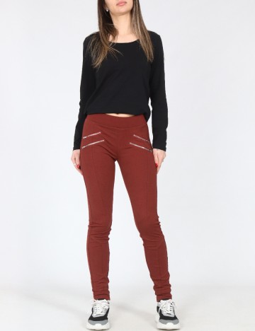 Pantaloni Bershka, caramiziu