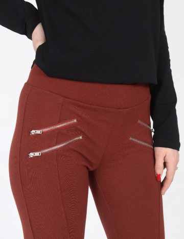 Pantaloni Bershka, caramiziu