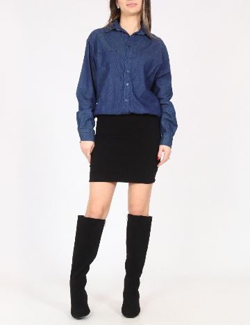 Rochie scurta Zara, bleumarin/negru