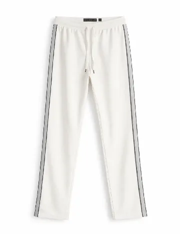 Pantaloni INDICODE, alb