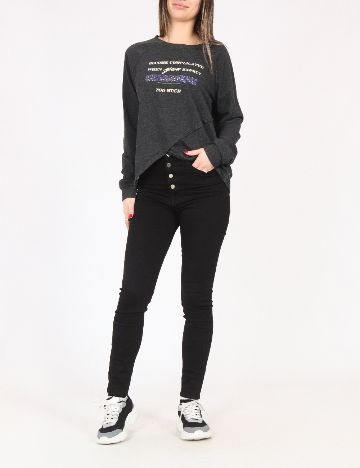 Bluza Bershka, gri inchis