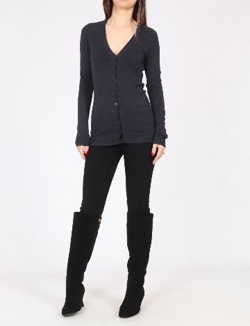 Cardigan Zara, gri inchis