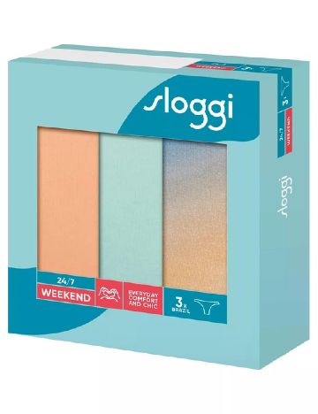 Set chiloti 3 perechi Sloggi by Triumph, mix culori