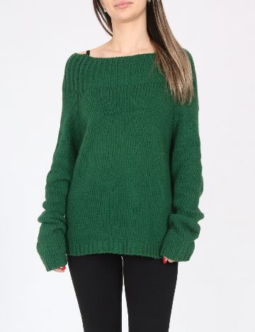 Pulover Oversize Zara, verde