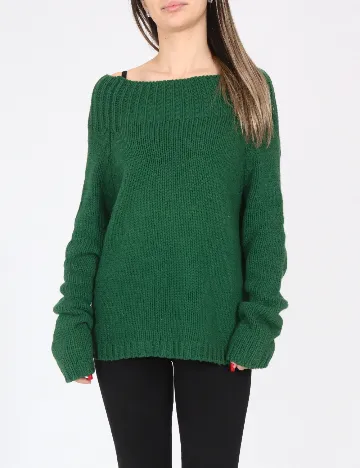 Pulover Oversize Zara, verde