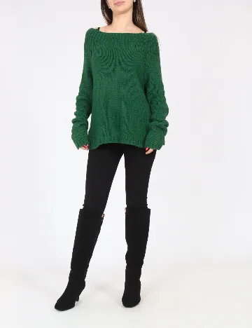 Pulover Oversize Zara, verde
