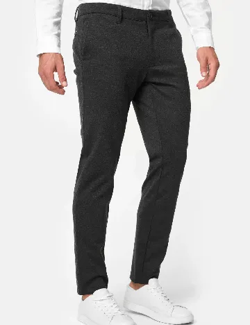 Pantaloni INDICODE, gri inchis