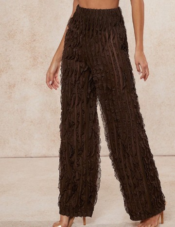 Pantaloni SHEIN, maro