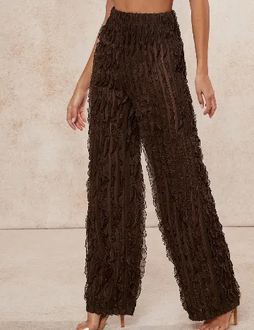 Pantaloni SHEIN, maro