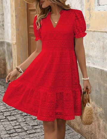 Rochie scurta SHEIN, rosu