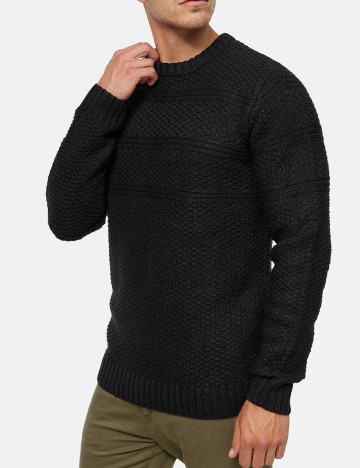 Pulover INDICODE, negru