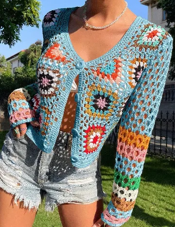 Cardigan SHEIN, mix culori