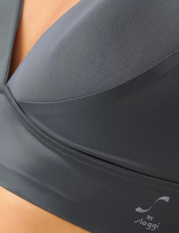 Sutien Sloggi by Triumph, gri petrol