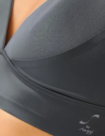 Sutien Sloggi by Triumph, gri petrol