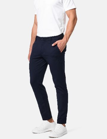 Pantaloni INDICODE, bleumarin inchis