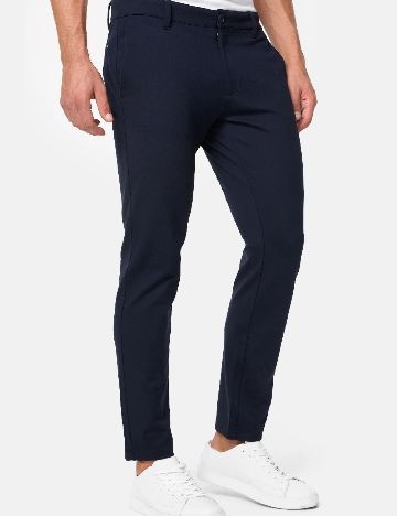 Pantaloni INDICODE, bleumarin inchis