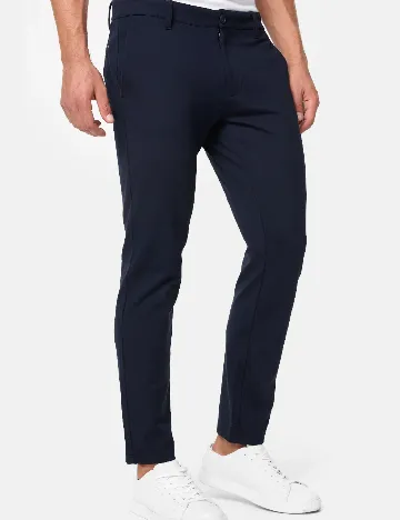 Pantaloni INDICODE, bleumarin inchis