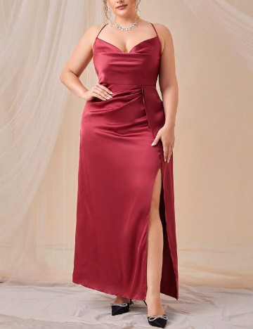 Rochie lunga SHEIN CURVE, rosu