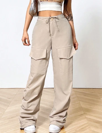 Pantaloni SHEIN, crem