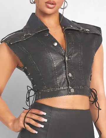 Top SHEIN, gri inchis