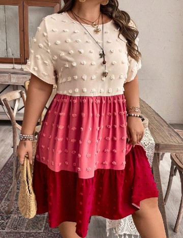 Rochie scurta SHEIN CURVE, mix culori