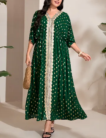 Rochie lunga SHEIN CURVE, verde