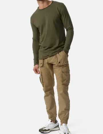 Pantaloni INDICODE, maro deschis