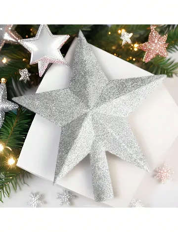 Stea pentru bradul de Craciun SHEIN, gri
