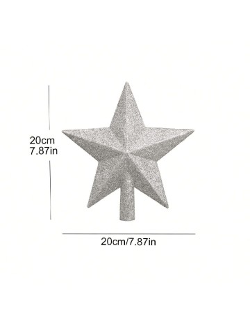 Stea pentru bradul de Craciun SHEIN, gri
