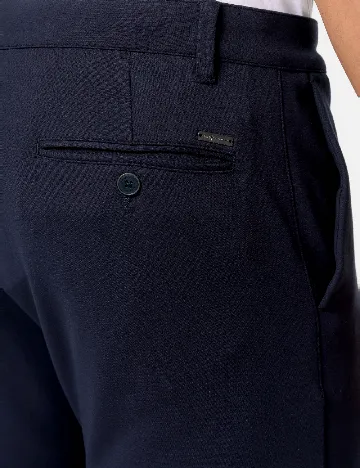 Pantaloni Jeff Urban Tailoring, bleumarin inchis