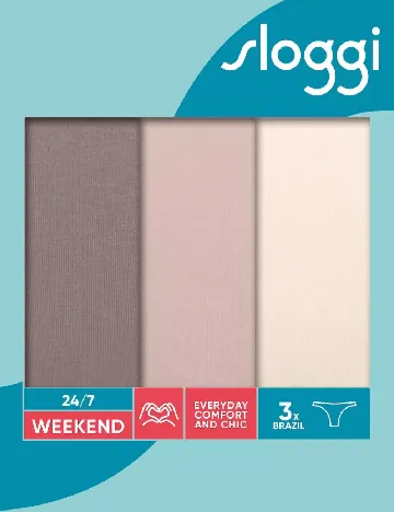 Set chiloti 3 perechi Sloggi by Triumph, mix culori