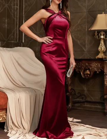 Rochie lunga MUXXN, rosu