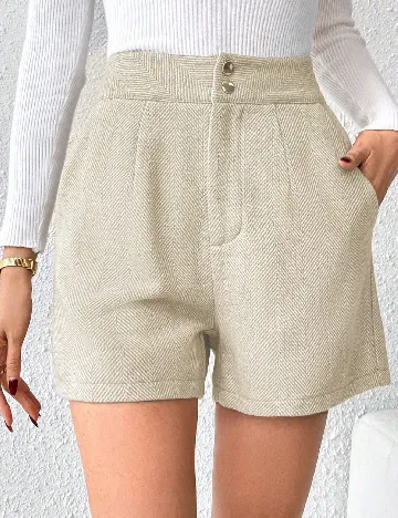 Pantaloni scurti SHEIN, bej