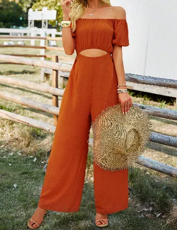 Salopeta SHEIN, caramiziu