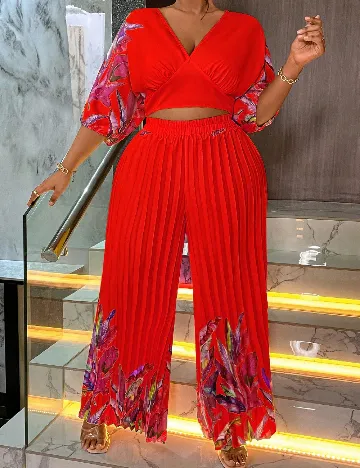 Compleu SHEIN CURVE, rosu