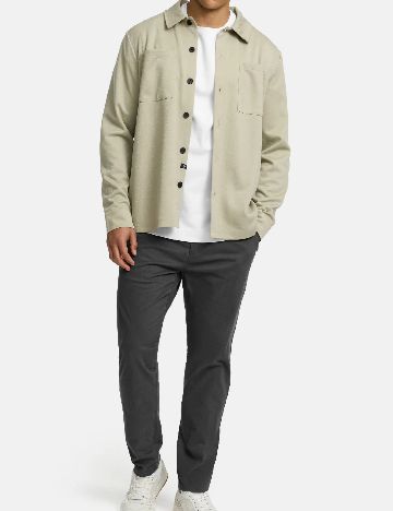 Pantaloni INDICODE, gri inchis