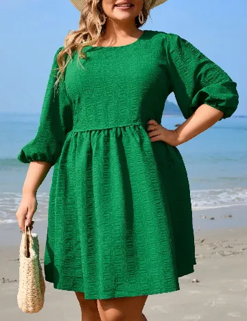 Rochie scurta SHEIN CURVE, verde