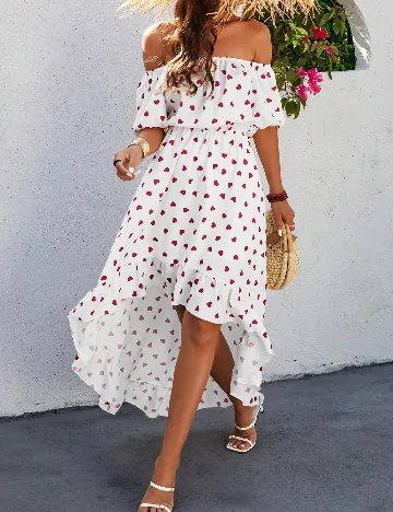 Rochie medie SHEIN, alb