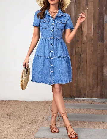 Rochie scurta SHEIN, albastru