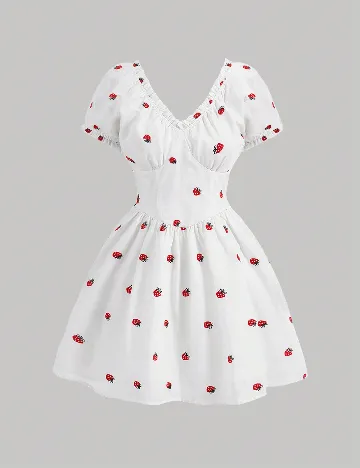 Rochie scurta SHEIN, alb