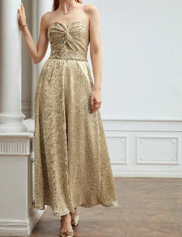 Rochie lunga MOTF, auriu