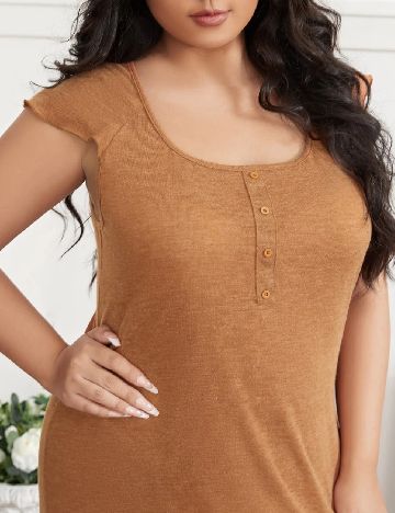 Rochie de noapte SHEIN CURVE, maro