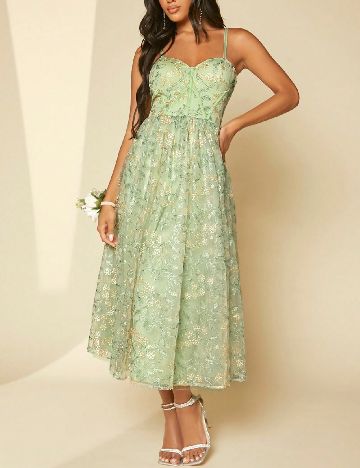 Rochie medie SHEIN, verde