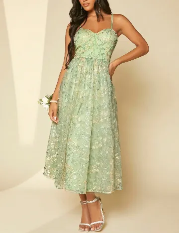 Rochie medie SHEIN, verde