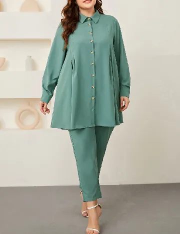 Compleu SHEIN CURVE, turcoaz