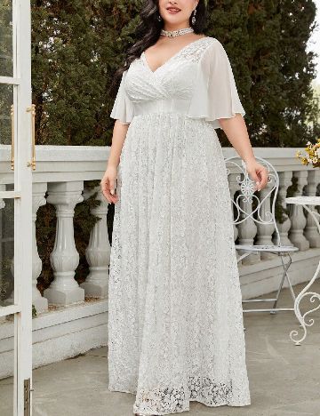 Rochie lunga UNITHORSE, alb