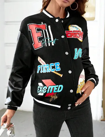 Jacheta SHEIN Maternity, negru